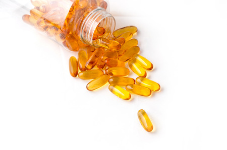 Fish oil capsulesの写真素材