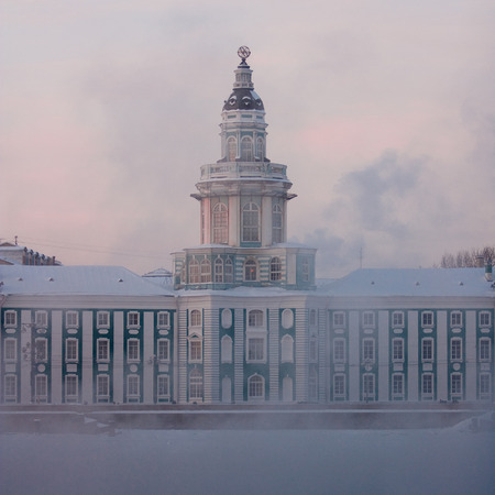 Museum of Anthropology and Ethnography. Winter, the frostのeditorial素材