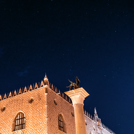 Column Of St. Mark, under the stars