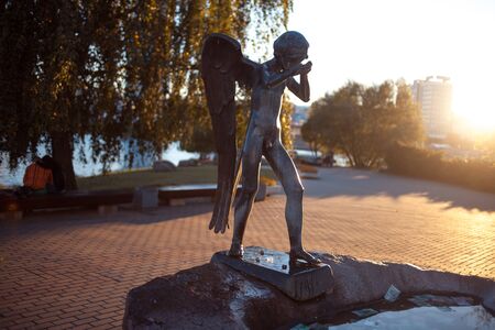 MINSK, BELARUS - SEPTEMBER 9, 2013: memorial is dedicated to the Belarusian soldiers who died in...