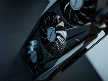 SAINT PETERSBURG, RUSSIA - JULY 3, 2021: GeForce RTX 3080 Ti