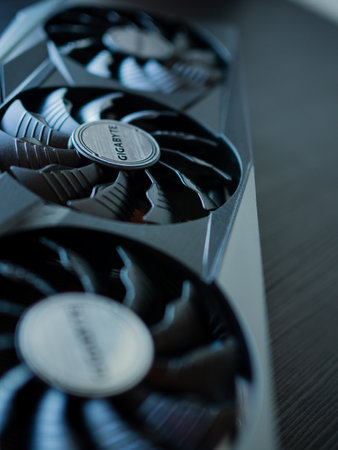 SAINT PETERSBURG, RUSSIA - JULY 3, 2021: GeForce RTX 3080 Tiのeditorial素材