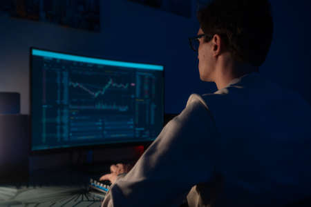 financier works in an online trading terminal, cryptocurrency exchanges and securities exchanges....