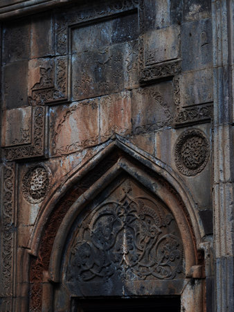 Geghard Monastery in Armenia. The Monastery of the spear, an architectural structure in the Kotayk regionの写真素材
