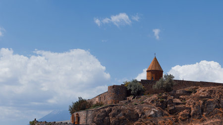 Khor Virap Monastery, an Armenian ancient monastery at the foot of Mount Ararat.