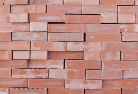 A group of construction brick, Pile red of bricks for construction work