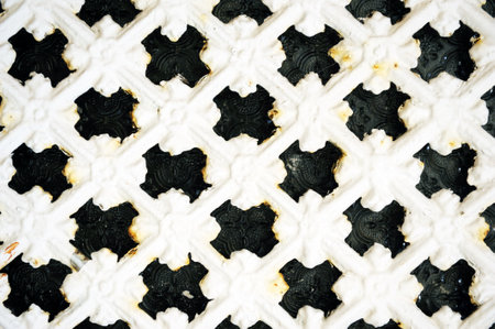 Rust steel grating background & texture