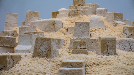 Sculptures made out of materials in Lodnonの写真素材