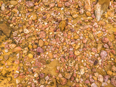 Pebbles on the ground making a perfect background