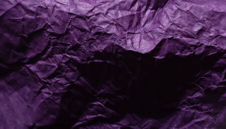 Texture rumpled paper lilac color backgroundの写真素材