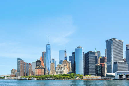 USA, New York - 16June 2016: New York City skyline, cityscape of Manhattan in USA at sunny day
