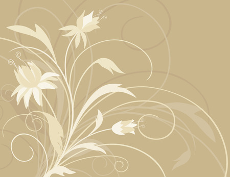 The wector image of the decorative flowers.のイラスト素材