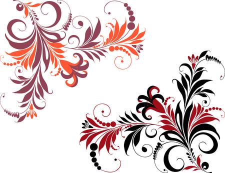 The vector image of a decorative fantastic flower.のイラスト素材