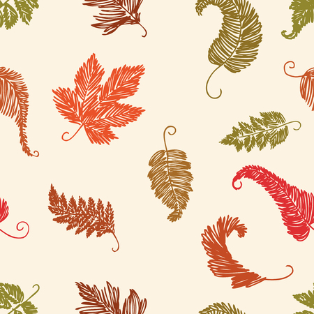 Vector pattern of the autumn leavesのイラスト素材