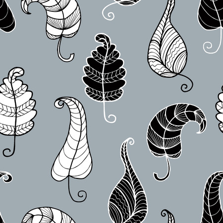 Pattern of the fabulous leavesのイラスト素材