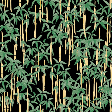 pattern of tropical bambooのイラスト素材
