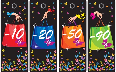 Concept of sale labelsのイラスト素材