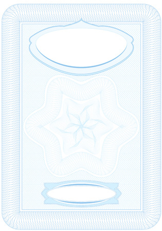 Business, Guilloche ornamental Element for Certificate, Money, Diploma, Voucher, decorative vertical frameのイラスト素材