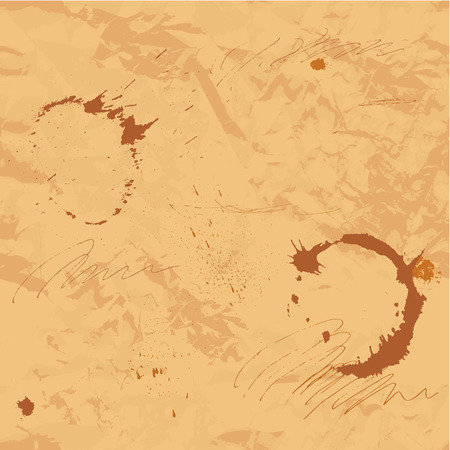 Seamless pattern - texture of crumpled old paper sheet. Ready to use as swatch.のイラスト素材