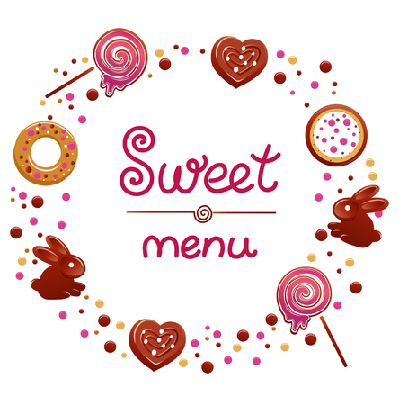 sweet menuのイラスト素材