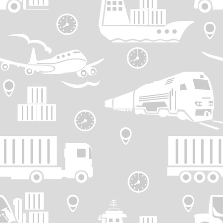Freight transport seamless patternのイラスト素材