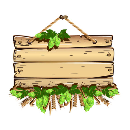 Old wooden empty frameのイラスト素材