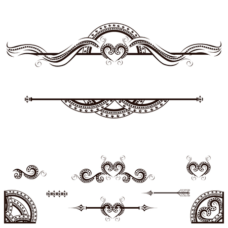 Vintage label with ornamentのイラスト素材