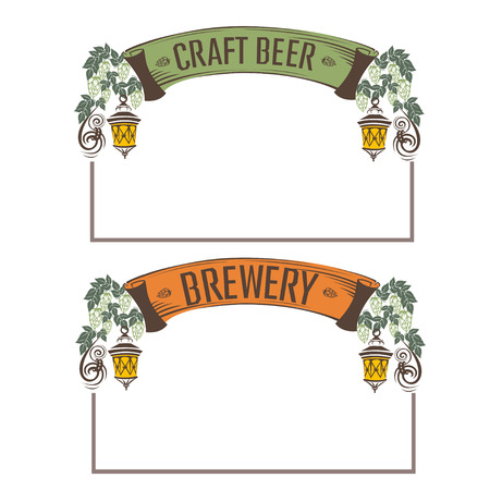 Vintage beer frameのイラスト素材