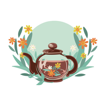 Composition of bottles with medicinal herbs, aromatic oils, herbal tinctures and vitamin tea. Herbal medicine. Alternative medicine. Vector illustration for advertising, flyers andのイラスト素材