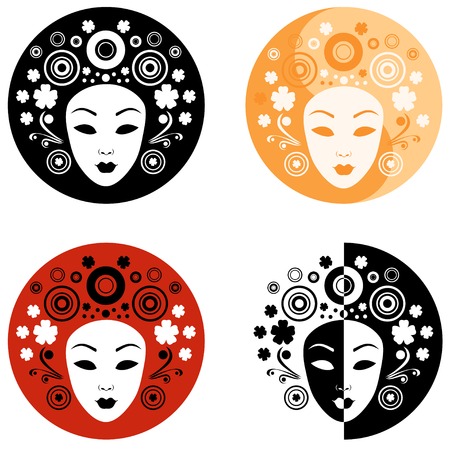 Abstract illustration of womenのイラスト素材