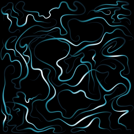 Abstract background of wavy lines which dissolving in the darkのイラスト素材