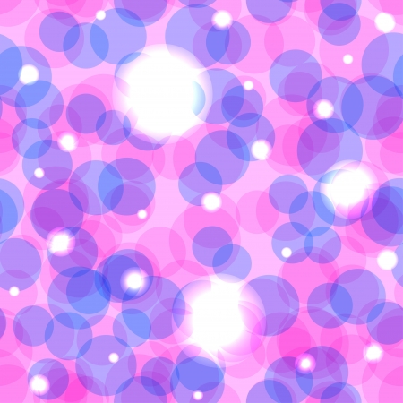 Seamless Pattern with Shiny Glowing Circlesのイラスト素材
