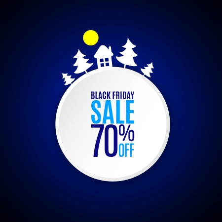 Black friday applique banner on dark backgroundのイラスト素材