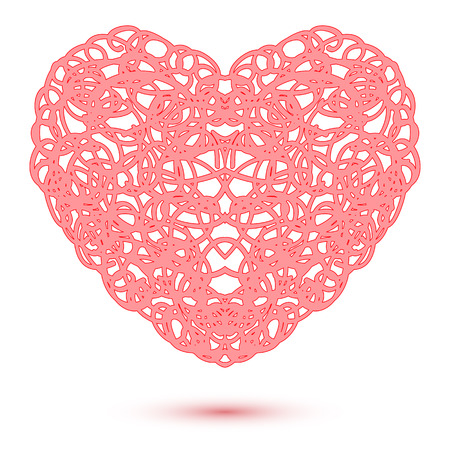 Openwork heart. Design element for backgrounds, cards, etcのイラスト素材