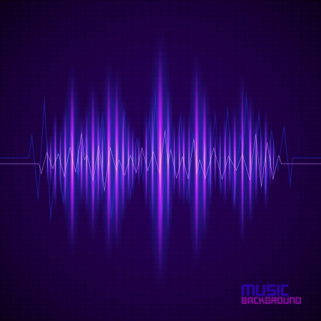 Music background with equalizer. Vector illustrationのイラスト素材
