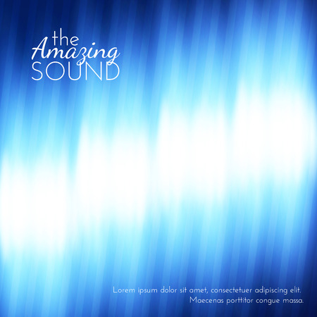 Abstract dark blue digital background. Vector design for music albums or backgroundsのイラスト素材