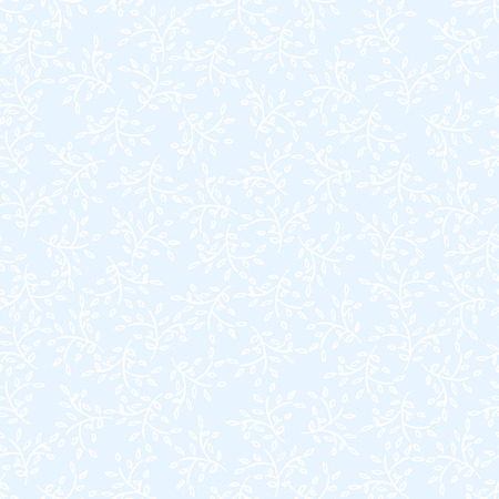 Vector Floral Pattern with leaves. Seamless hand drawn doodle background for textile or wallpaperのイラスト素材