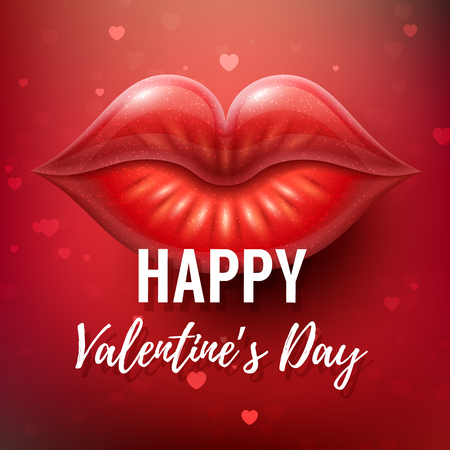 Happy Valentines Day Greeting Cardのイラスト素材