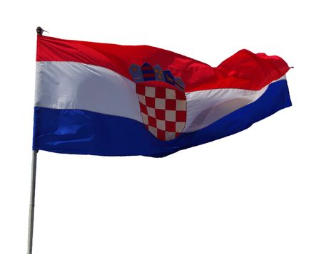 croatian flagの写真素材