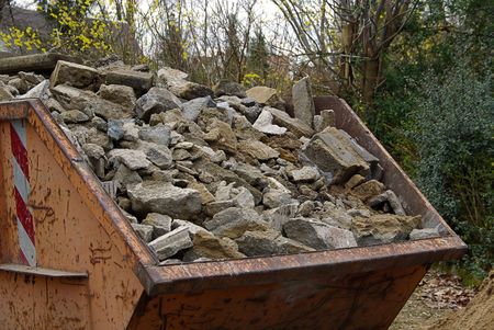 demolition rubbishの写真素材