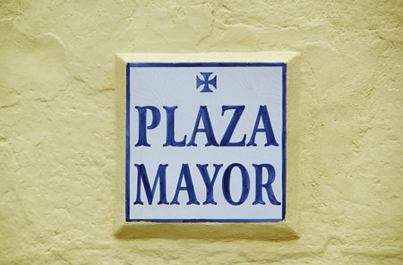 Plaza Mayor sign 01の写真素材