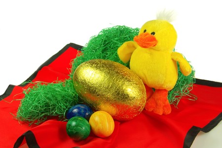 easter eggs and chick 02