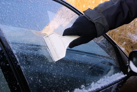 ice scraping 07の写真素材
