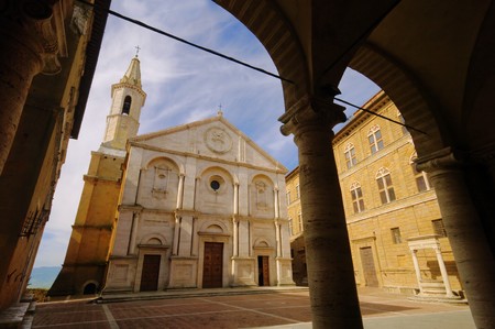 Pienza cathedralの写真素材