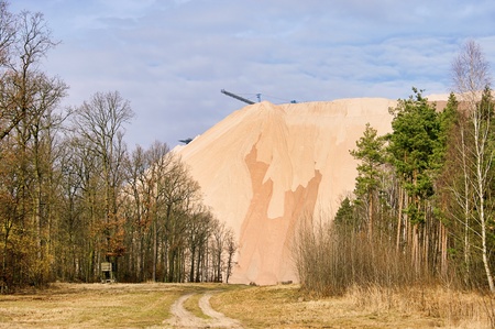 Zielitz potash salt dump
