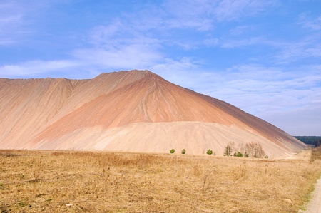 Zielitz potash salt dumpの写真素材