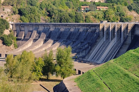 reservoir dam のeditorial素材