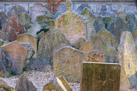 Prague jewish cemetary 01の写真素材
