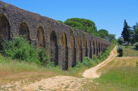 Tomar aqueduct の写真素材