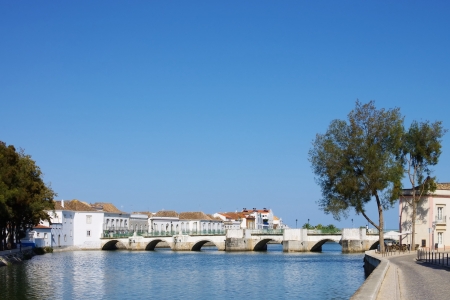 Tavira bridgeの写真素材